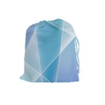 Blue Lights Drawstring Pouch (Large)