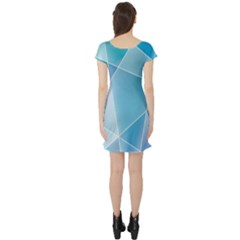 Short Sleeve Skater Dress Back Short Sleeve Skater Dress Back