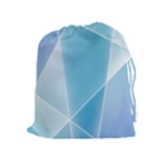 Blue Lights Drawstring Pouch (XL)