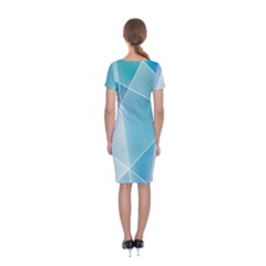 Classic Short Sleeve Midi Dress Back Classic Short Sleeve Midi Dress Back
