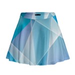 Blue Lights Mini Flare Skirt
