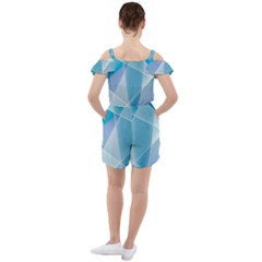 Ruffle Cut Out Chiffon Playsuit 