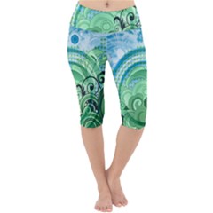 Lightweight Velour Cropped Yoga Leggings 