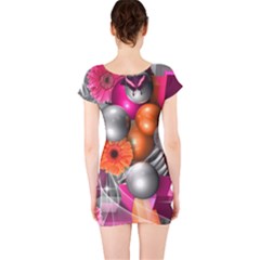 Short Sleeve Bodycon Dress Back Short Sleeve Bodycon Dress Back