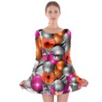 Ball Art Long Sleeve Skater Dress