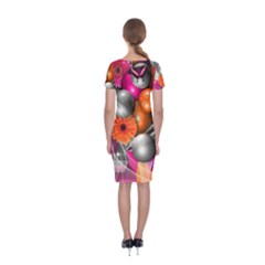 Classic Short Sleeve Midi Dress Back Classic Short Sleeve Midi Dress Back