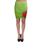 Red Heart Art Bodycon Skirt