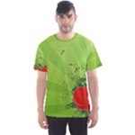 Red Heart Art Men s Sports Mesh Tee