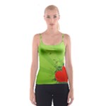 Red Heart Art Spaghetti Strap Top