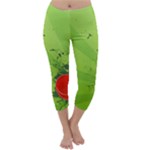 Red Heart Art Capri Winter Leggings 