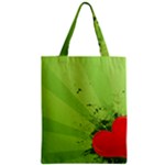 Red Heart Art Zipper Classic Tote Bag