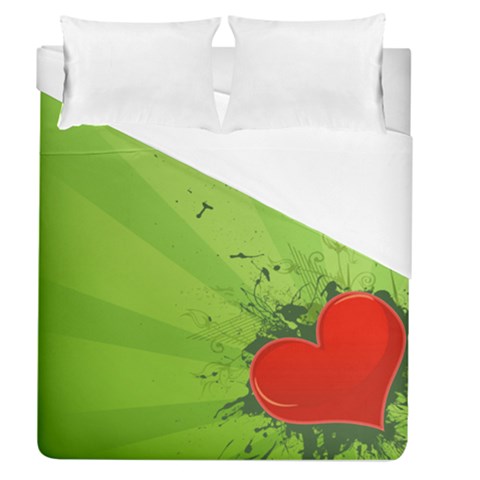 Red Heart Art Duvet Cover (Queen Size) from ArtsNow.com