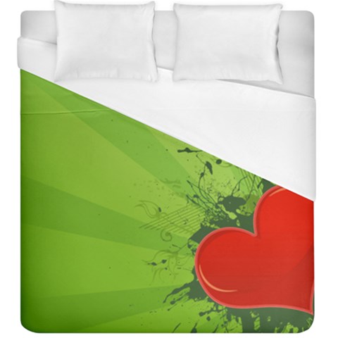 Red Heart Art Duvet Cover (King Size) from ArtsNow.com