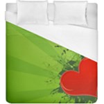 Red Heart Art Duvet Cover (King Size)