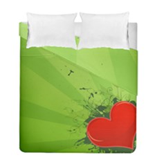 Red Heart Art Duvet Cover Double Side (Full/ Double Size) from ArtsNow.com