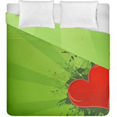 Red Heart Art Duvet Cover Double Side (King Size) from ArtsNow.com