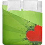 Red Heart Art Duvet Cover Double Side (King Size)