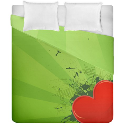 Red Heart Art Duvet Cover Double Side (California King Size) from ArtsNow.com