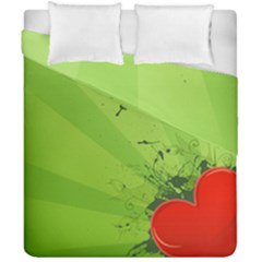 Red Heart Art Duvet Cover Double Side (California King Size) from ArtsNow.com