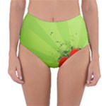 Red Heart Art Reversible High-Waist Bikini Bottoms