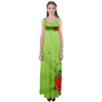 Red Heart Art Empire Waist Maxi Dress