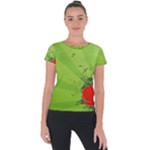 Red Heart Art Short Sleeve Sports Top 