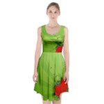 Red Heart Art Racerback Midi Dress