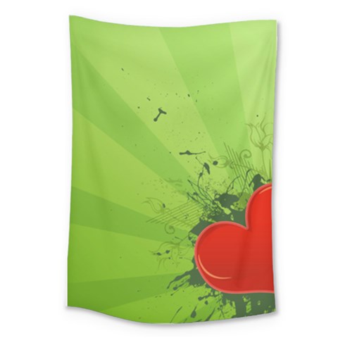 Red Heart Art Large Tapestry from ArtsNow.com