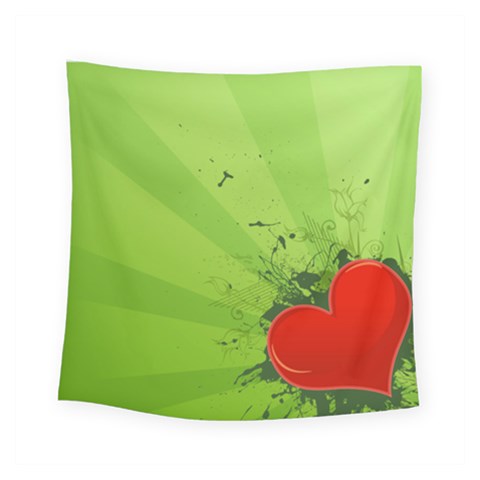 Red Heart Art Square Tapestry (Small) from ArtsNow.com