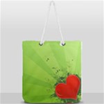 Red Heart Art Full Print Rope Handle Tote (Large)