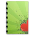 Red Heart Art 5.5  x 8.5  Notebook