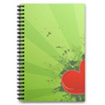 Red Heart Art 5.5  x 8.5  Notebook