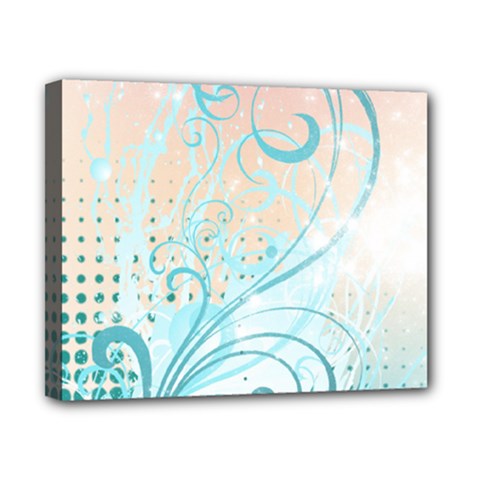 Pink Blue Pattern Canvas 10  x 8  (Stretched) from ArtsNow.com