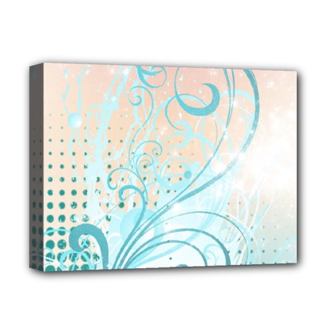 Pink Blue Pattern Deluxe Canvas 16  x 12  (Stretched)  from ArtsNow.com