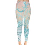 Pink Blue Pattern Leggings 