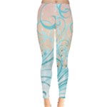 Pink Blue Pattern Leggings 