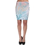 Pink Blue Pattern Bodycon Skirt