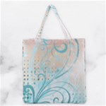 Pink Blue Pattern Grocery Tote Bag