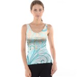 Pink Blue Pattern Tank Top