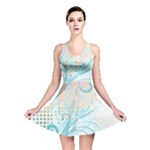 Pink Blue Pattern Reversible Skater Dress