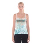 Pink Blue Pattern Spaghetti Strap Top