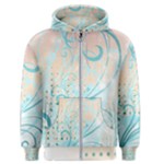 Pink Blue Pattern Men s Zipper Hoodie