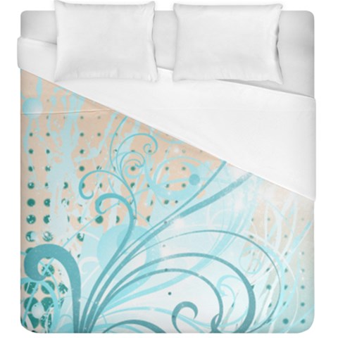 Pink Blue Pattern Duvet Cover (King Size) from ArtsNow.com