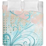 Pink Blue Pattern Duvet Cover Double Side (King Size)