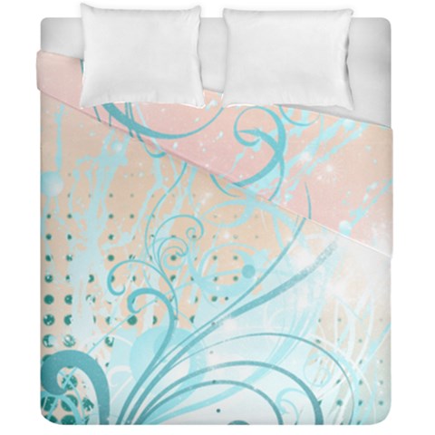 Pink Blue Pattern Duvet Cover Double Side (California King Size) from ArtsNow.com