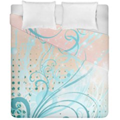 Pink Blue Pattern Duvet Cover Double Side (California King Size) from ArtsNow.com