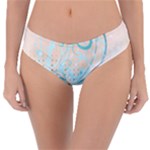 Pink Blue Pattern Reversible Classic Bikini Bottoms