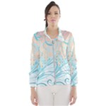 Pink Blue Pattern Women s Windbreaker