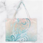 Pink Blue Pattern Medium Tote Bag