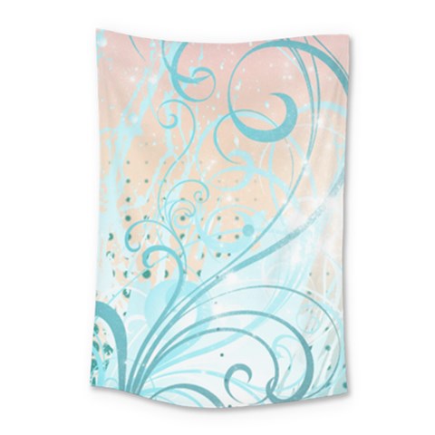 Pink Blue Pattern Small Tapestry from ArtsNow.com